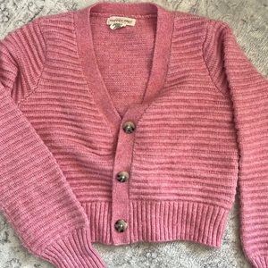 Pink Happily Grey Cardigan